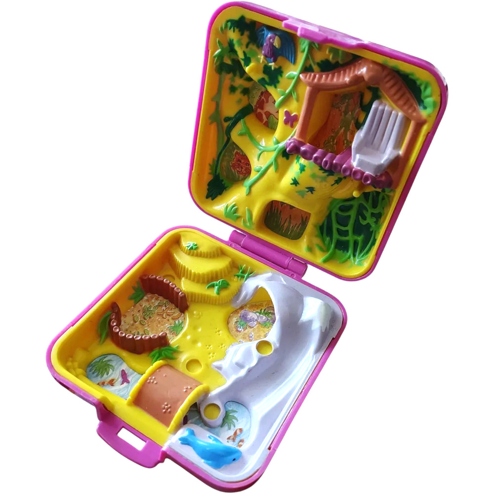 Vintage Polly Pocket Wild Zoo World 1989 Bluebird Toys BOX ONLY! No Figures! 90s